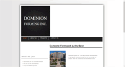 Desktop Screenshot of dominionforming.com